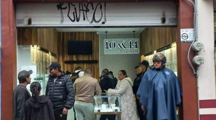 Frustran asalto a joyería en el Centro de Tulancingo
