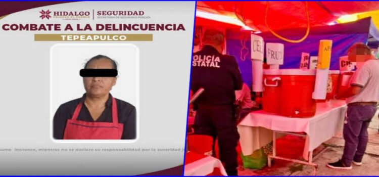 Cae mujer que vendía droga desde puesto de aguas frescas en mercado de Hidalgo