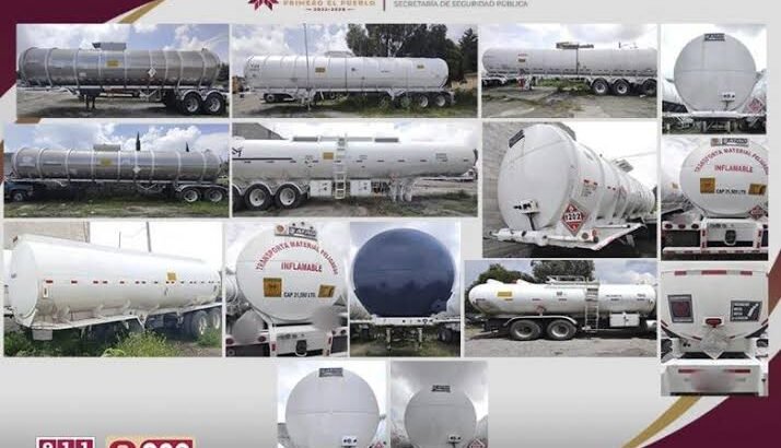 Aseguran 15 tanques cisterna con huachicol en Atotonilco de Tula
