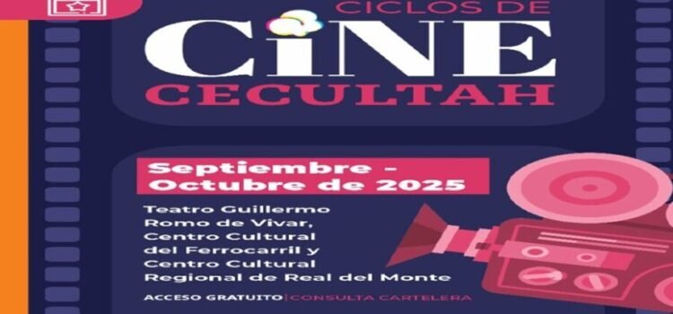 Cine gratis en tres recintos culturales de Hidalgo