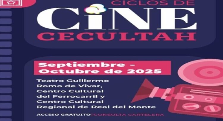 Cine gratis en tres recintos culturales de Hidalgo