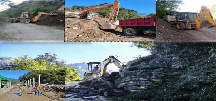 Siguen trabajos para restablecer acceso a 11 comunidades en Hidalgo