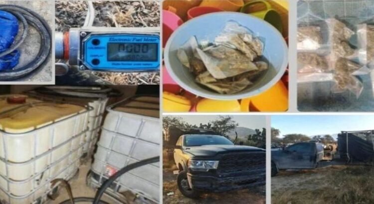 Aseguran predio con más de 5 mil litros de huachicol en Hidalgo