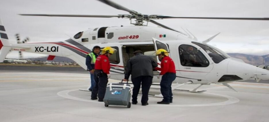 Realiza Hidalgo primer traslado aéreo de corazón