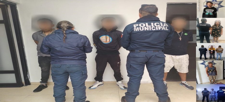 Detienen a seis personas por presunto narcomenudeo en Mineral de la Reforma